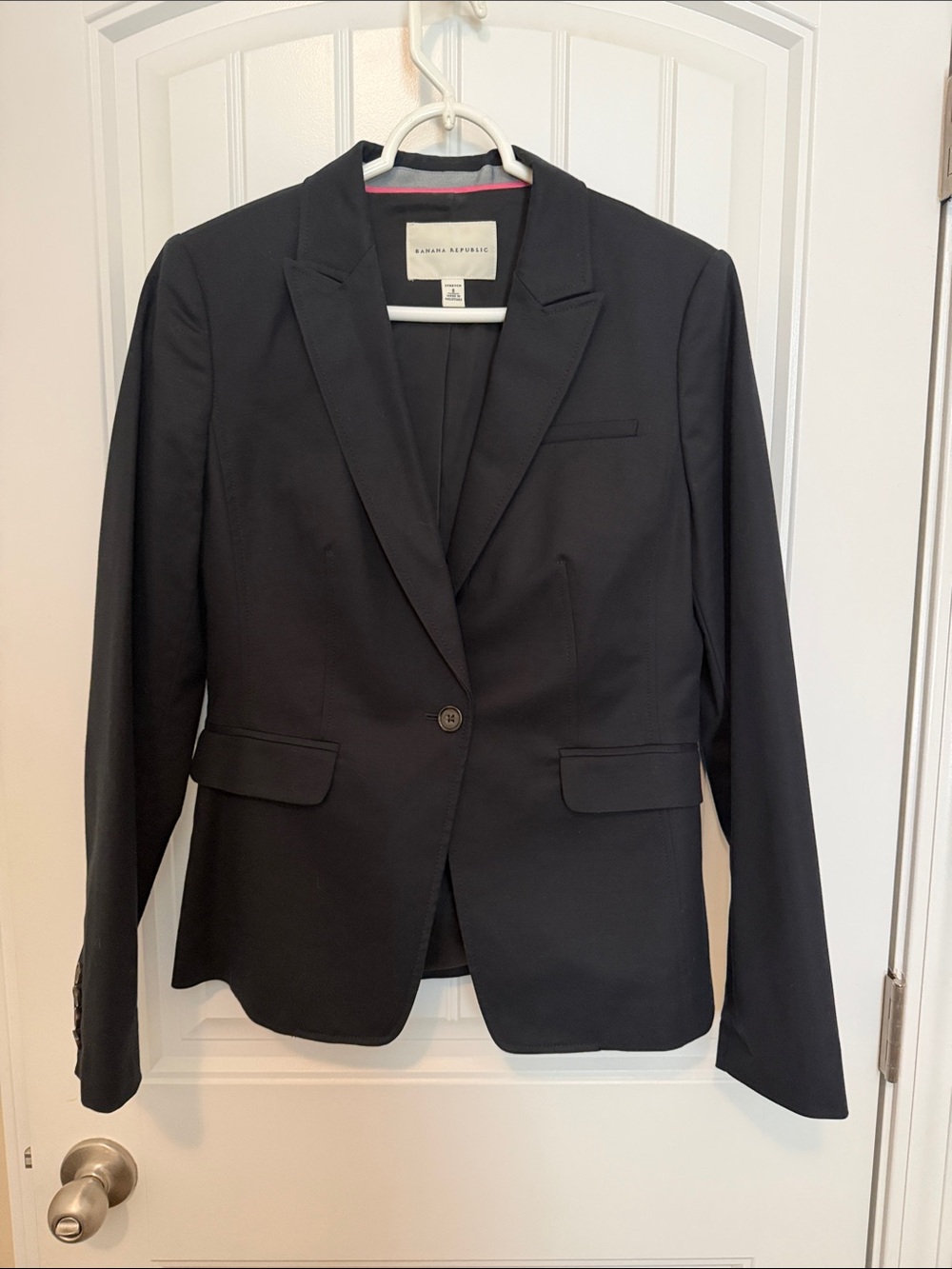 Banana Republic Black Tailored Single-Button‎ Blazer